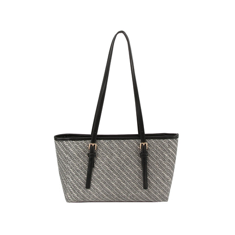 Striped Pattern Classic Tote Handbag