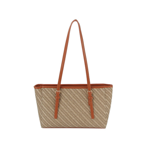 Striped Pattern Classic Tote Handbag