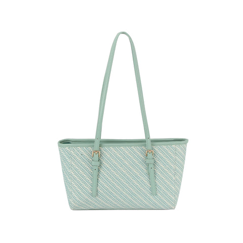 Striped Pattern Classic Tote Handbag