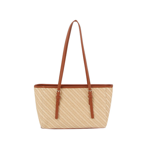 Striped Pattern Classic Tote Handbag