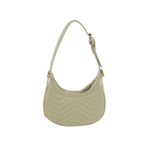 Chain Accented Petite Shoulder Bag