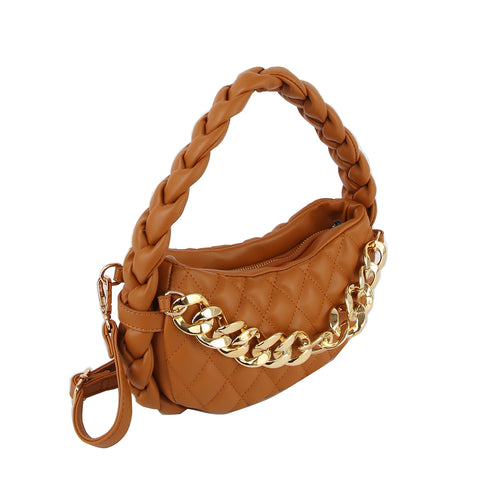 Braided Handle Petite Chain Hobo