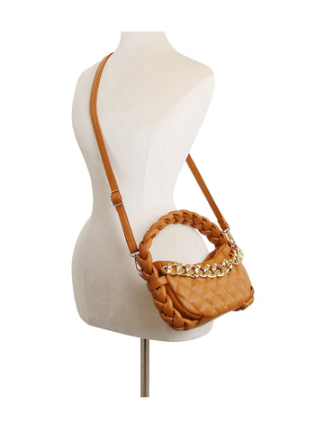 Braided Handle Petite Chain Hobo