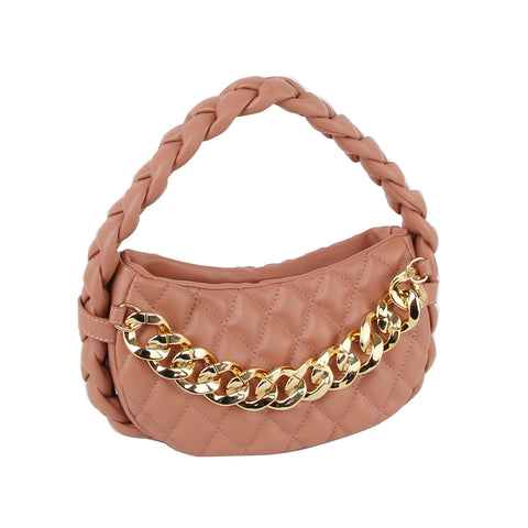 Braided Handle Petite Chain Hobo