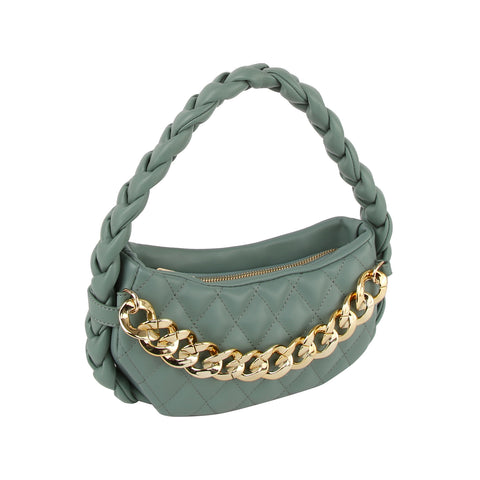 Braided Handle Petite Chain Hobo