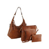 3 Piece Hobo Crossbody Wristlet
