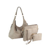 3 Piece Hobo Crossbody Wristlet
