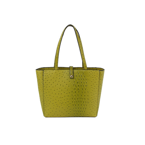 Embossed Three Piece Tote Handbag Set