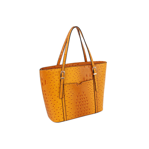 Croc Embossed Incredible 3-Piece Tote Handbag Set