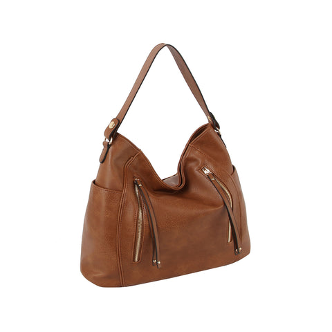 Front Pocket Classic Hobo Handbag