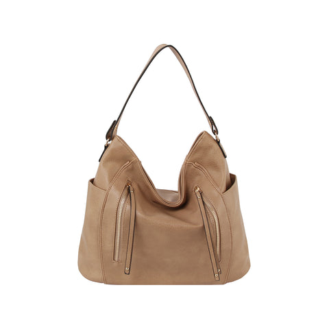 Front Pocket Classic Hobo Handbag