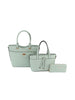 Classic Tote Handbag Three-Piece Set