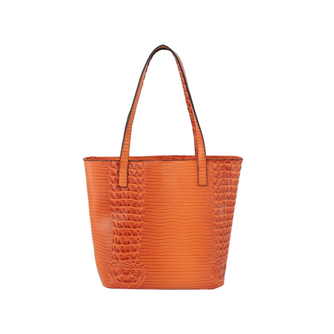 Embossed Stunning 3-Piece Tall Tote Handbag Set