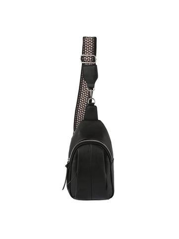 Soft Faux Leather Front Crossbody Sling