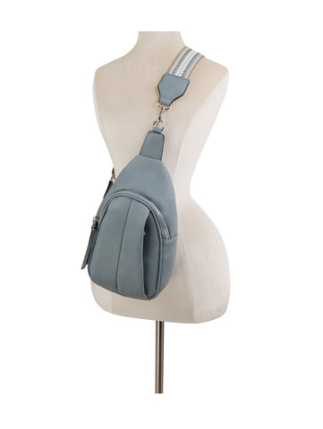 Soft Faux Leather Front Crossbody Sling