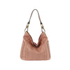 Whipstitch Ring Accented Hobo Bag