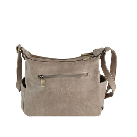 Triple-Zip Organizer Crossbody