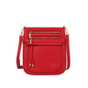 Front Zip Organizer Crossbody Bag