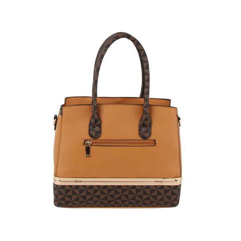 Signature Print Classic Lock Tote