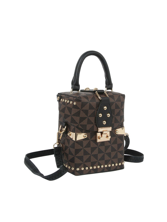 Signature Print Box Style Crossbody