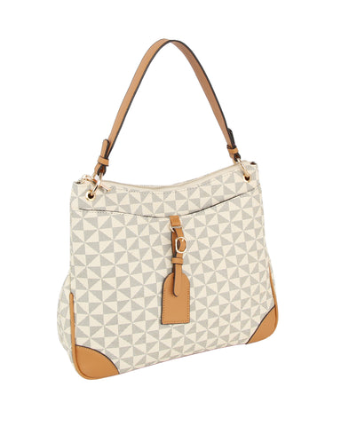 Geometric Luxe Shoulder Bag