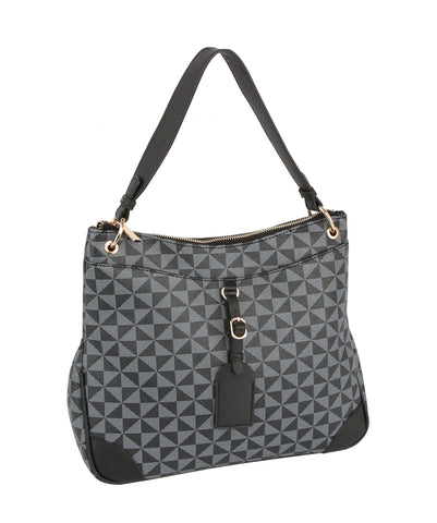 Geometric Luxe Shoulder Bag