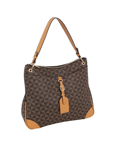 Geometric Luxe Shoulder Bag