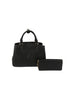 Two Piece Classic Signature Embossed Petite Hand Tote