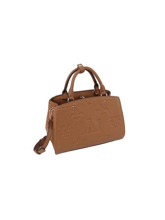 Two Piece Classic Signature Embossed Petite Hand Tote