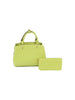 Two Piece Classic Signature Embossed Petite Hand Tote