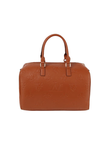 Oversized Embossed Classic Satchel Handbag