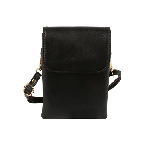Front Zip Pocket Mini Crossbody Bag