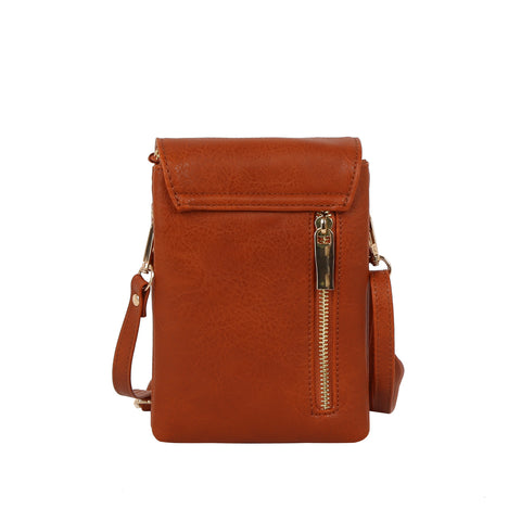 Front Zip Pocket Mini Crossbody Bag