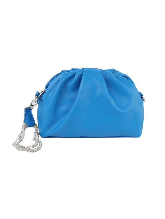 Pleated Wristlet Shoulder Bag