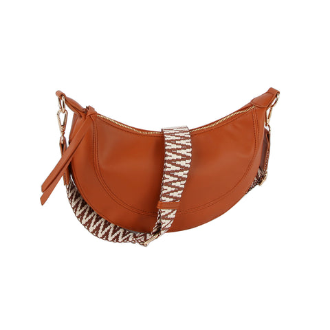 Guitar Strap Accented Crossbody Bag