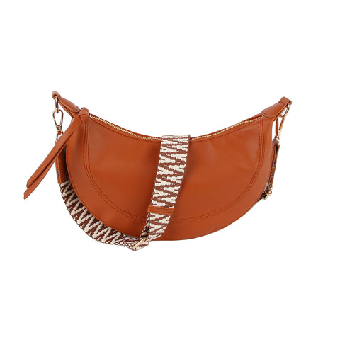 Guitar Strap Accented Crossbody Bag