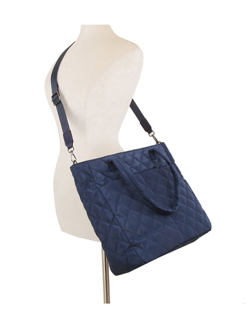 Quilted Carry-All Tote Bag