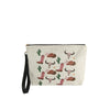 Charming Variety Western Print Burlap Wristlet Clutch
