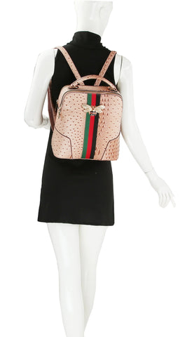 Rhinestone Bee Embossed Fashion Backpack Set
