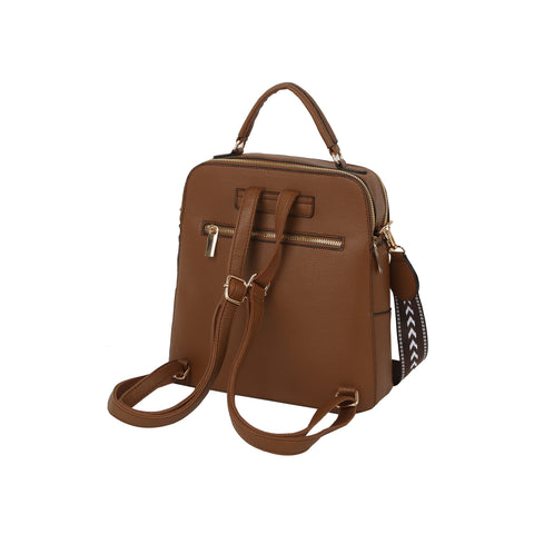 Zip-Top Mini Backpack Handbag