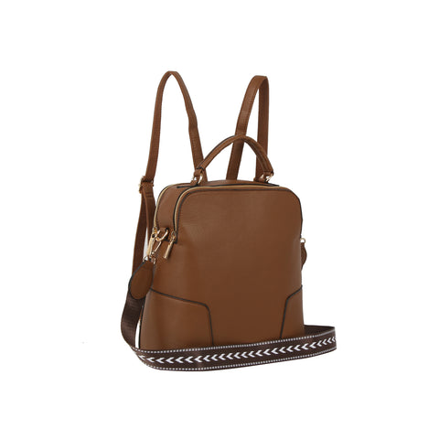 Zip-Top Mini Backpack Handbag