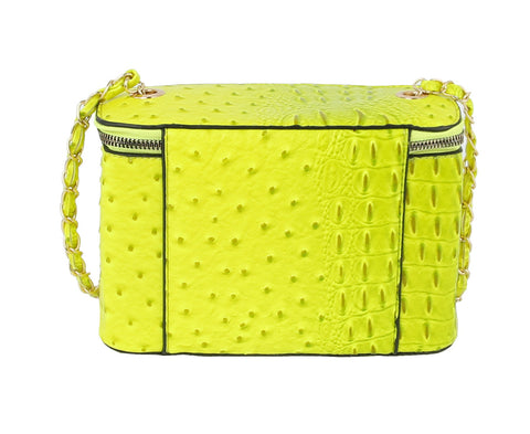 Rhinestone Bee Embossed Shoulder Bag