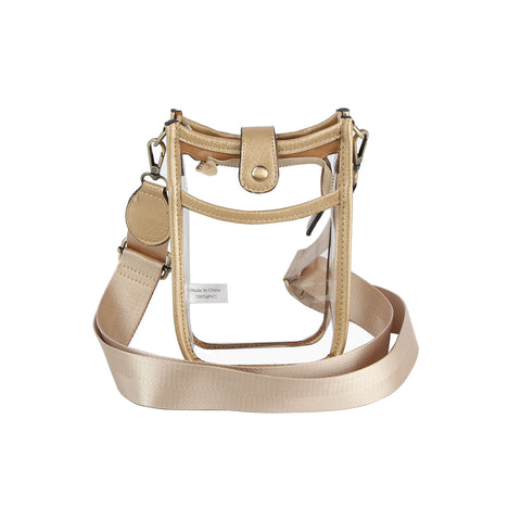 Guitar Strap Clear Petite Crossbody Bag