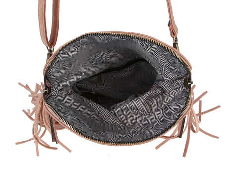 Fringe Front Flap Shoulder Bag