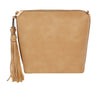 Tassel Accented Concealed Shoulder Bag