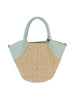 Straw Design Tote Handbag