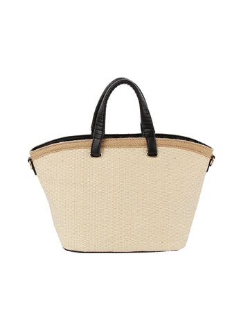 Classic Straw Tote Fashion Handbag