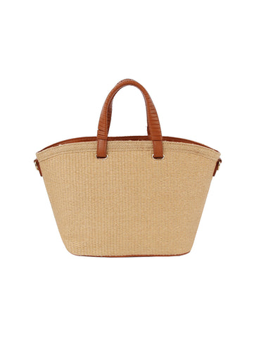 Classic Straw Tote Fashion Handbag