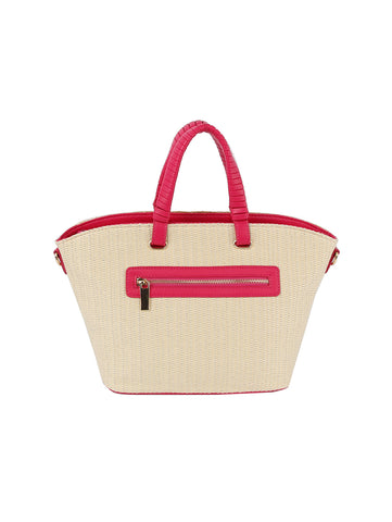 Classic Straw Tote Fashion Handbag