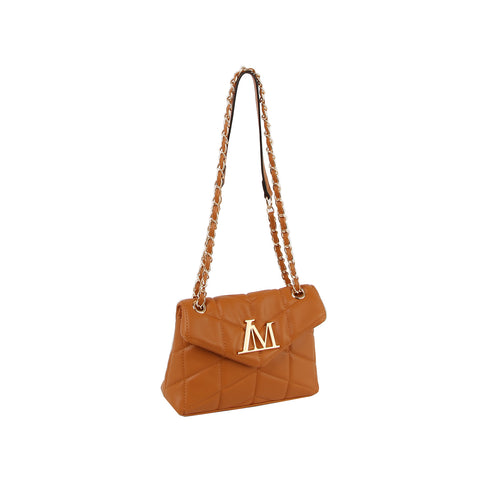 Large Quilted Design Shoulder Bag